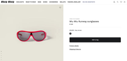 Miu Miu SMUB14 Runway  Women&