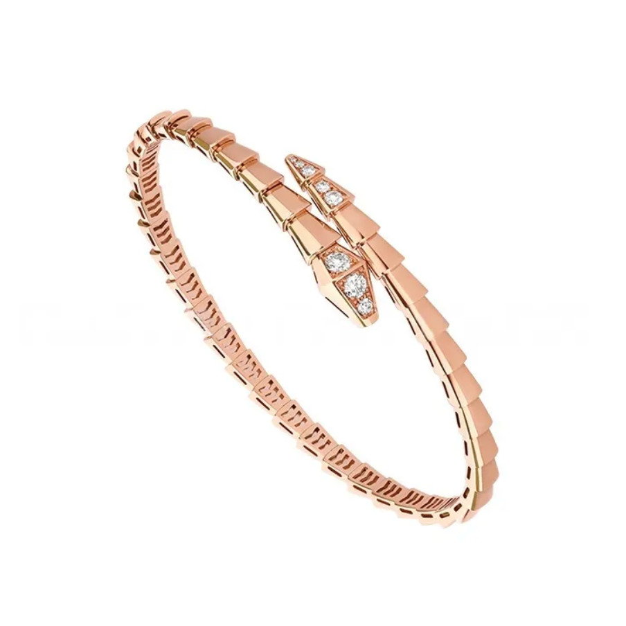 BVLGARI SERPENTI VIPER Rose-Gold-White  Bracelet ✨