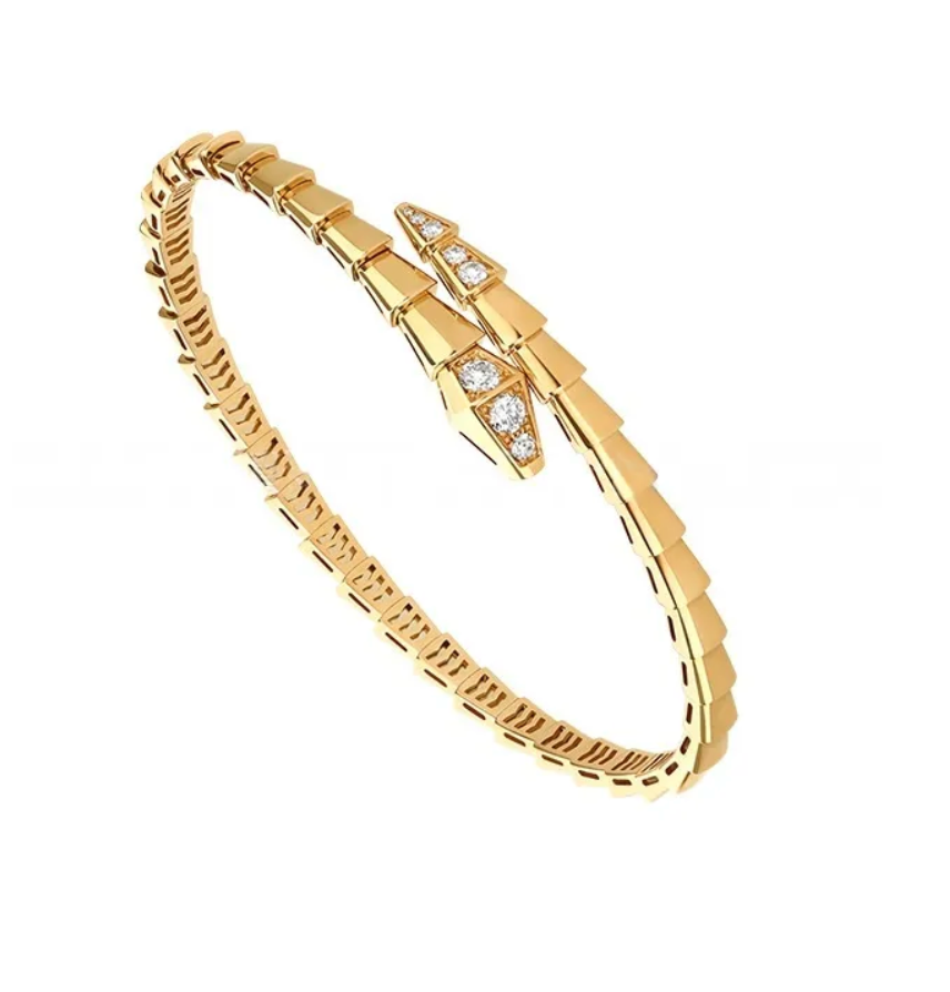 BVLGARI SERPENTI VIPER Rose-Gold-White  Bracelet ✨