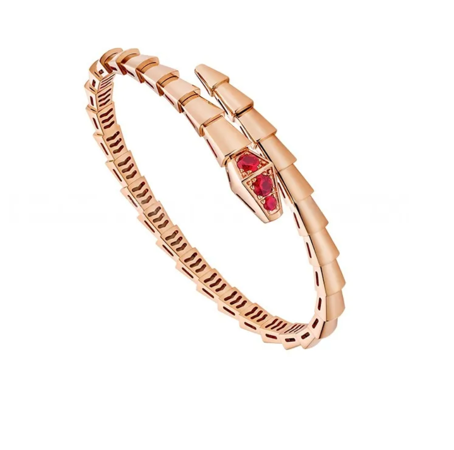 BVLGARI SERPENTI VIPER Rose-Gold-White  Bracelet ✨