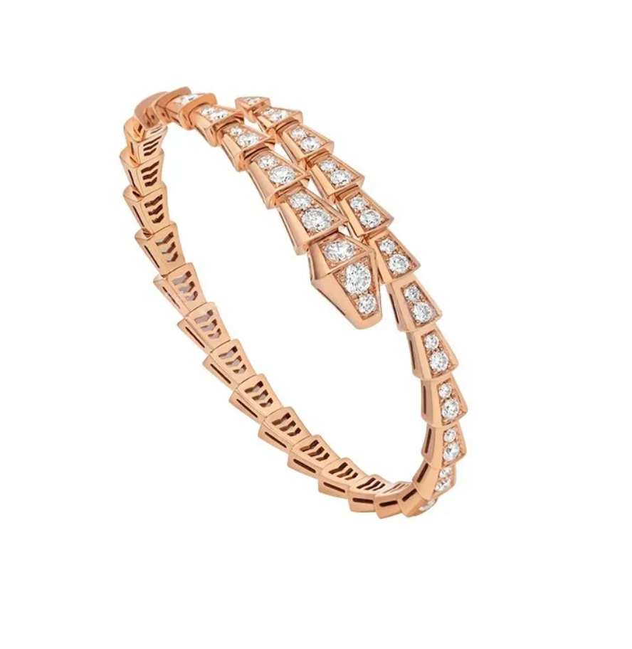 BVLGARI SERPENTI VIPER Rose-Gold-White  Bracelet ✨
