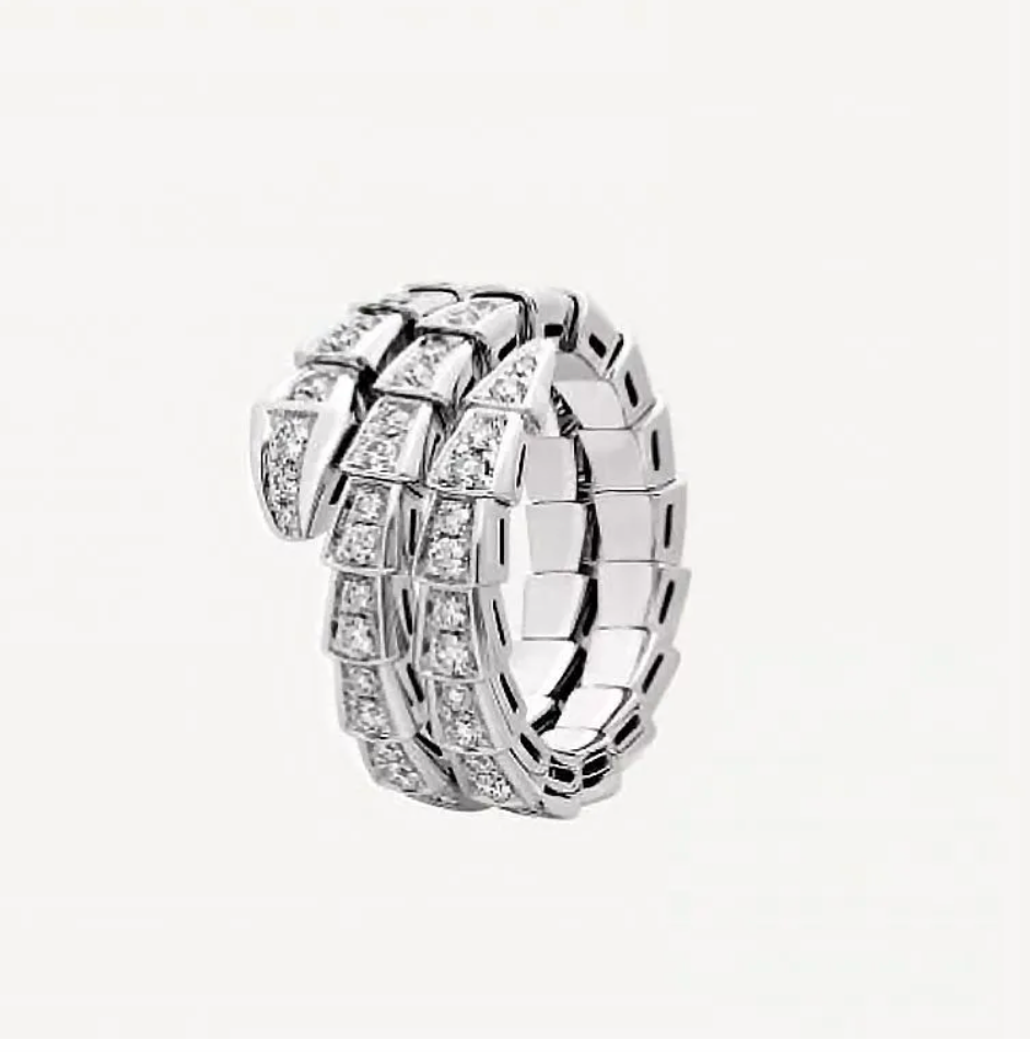 BVLGARI SERPENTI VIPER Rose-Gold-White  Rings ✨
