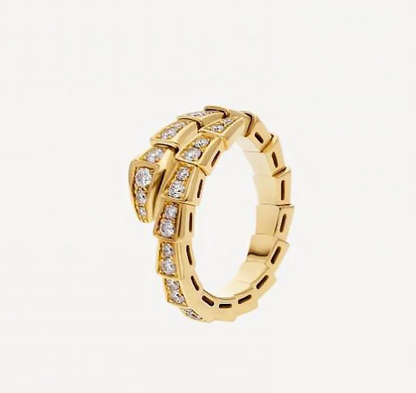 BVLGARI SERPENTI VIPER Rose-Gold-White  Rings ✨