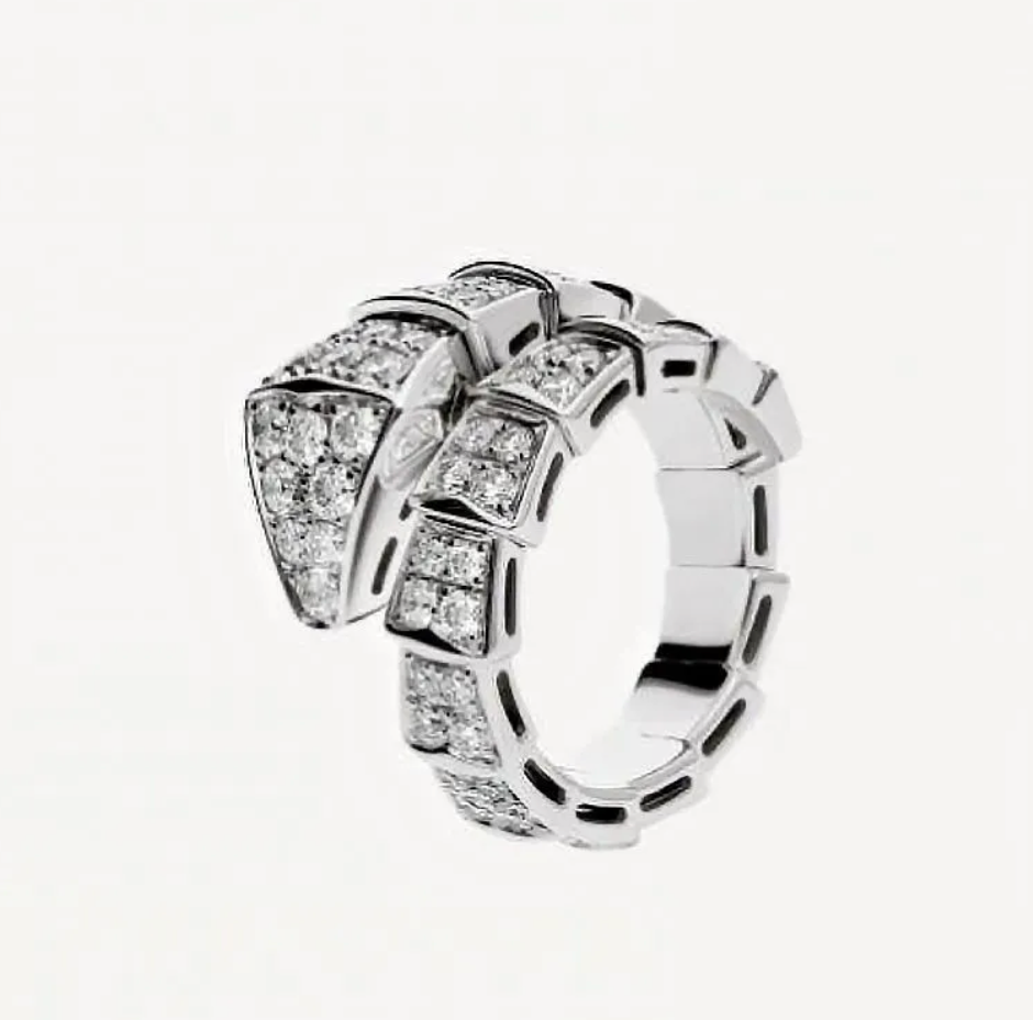BVLGARI SERPENTI VIPER Rose-Gold-White  Rings ✨