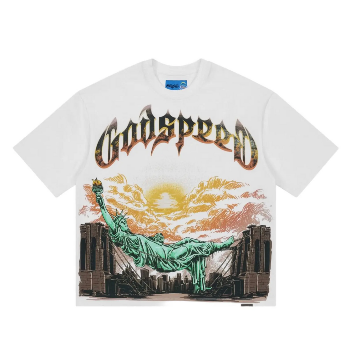 Godspeed  "Burnt Bridges" Tee (White)