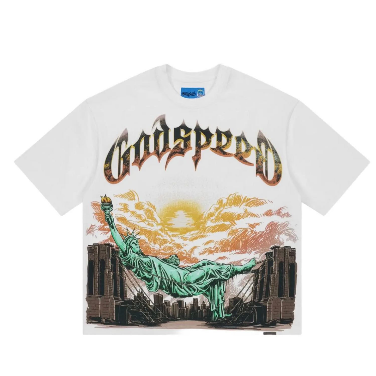 Godspeed  "Burnt Bridges" Tee (White)