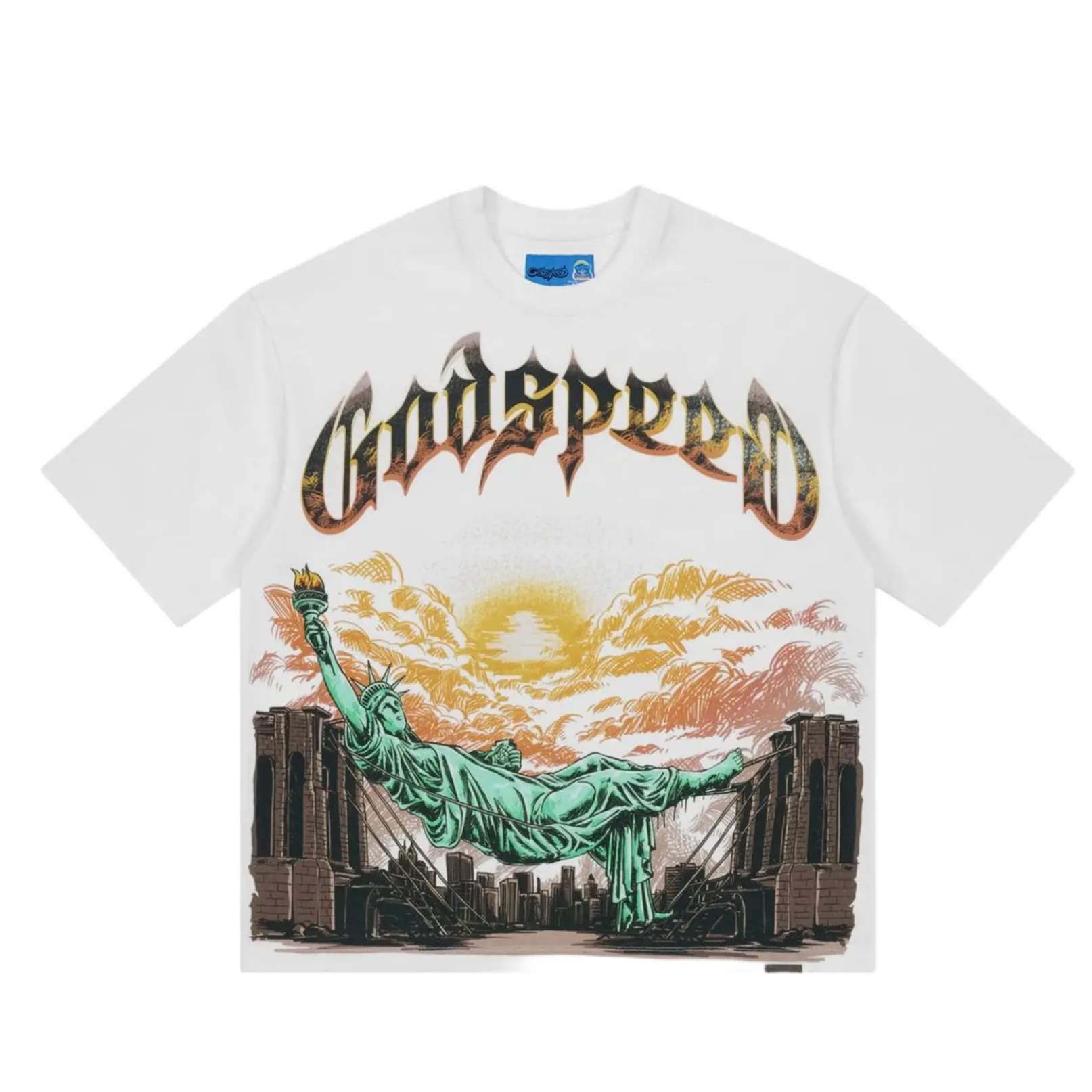 Godspeed  "Burnt Bridges" Tee (White)