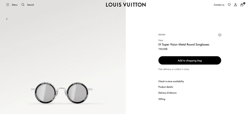 Louis Vuitton Z2223U New LV Super Vision Metal Round Sunglasses  ✨