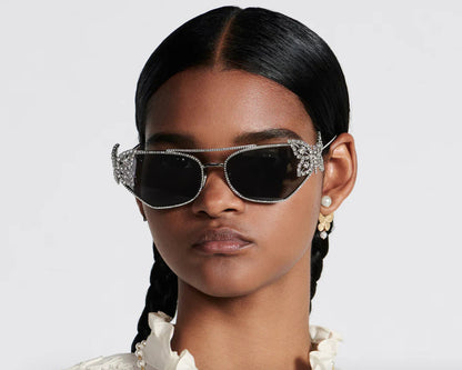 DIOR DiorFantastica B1U Butterfly Sunglasses with Swarovski® Crystals 💎