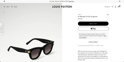 Louis Vuitton Z2927U LV Midnight Cat Eye Sunglasses   ✨
