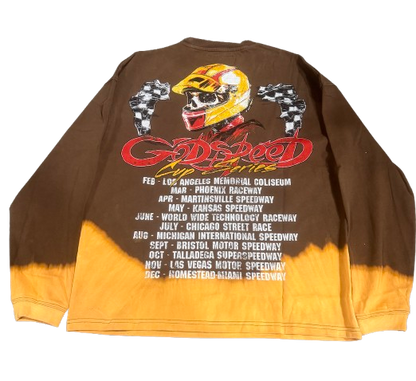 Godspeed F-T-W L/S Tee (Brown Bleached Wash)