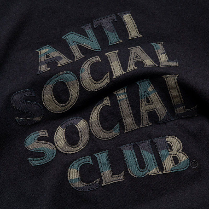 Anti Social Social Club Camo Applique Tee - Black/Camo
