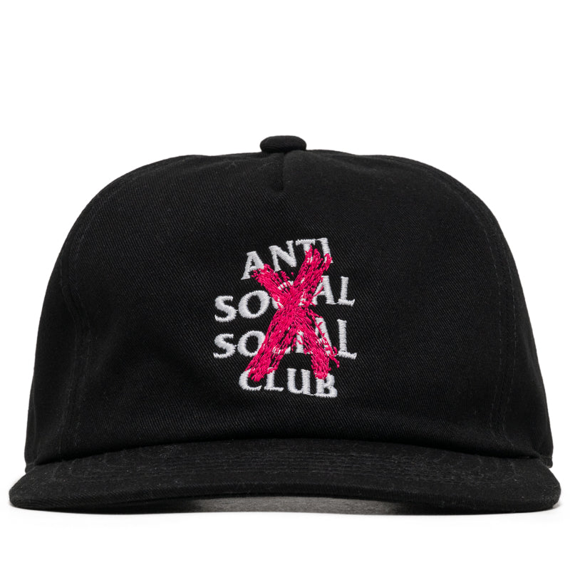 Anti Social Social Club Cancelled Paint Cap - Black
