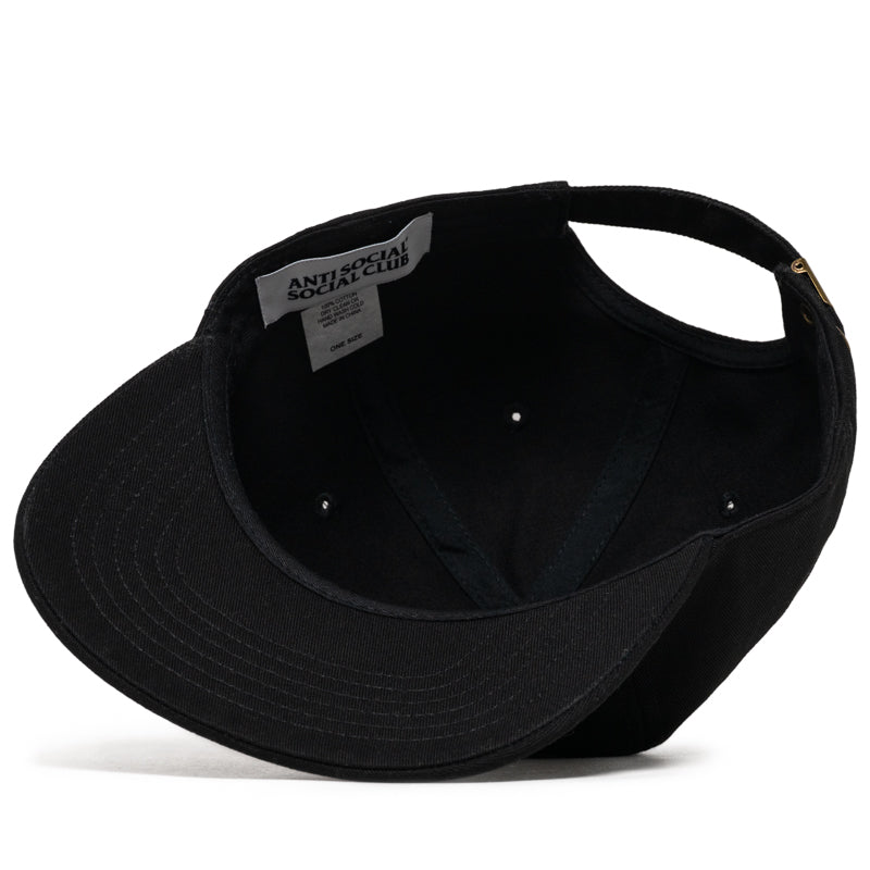 Anti Social Social Club Cancelled Paint Cap - Black