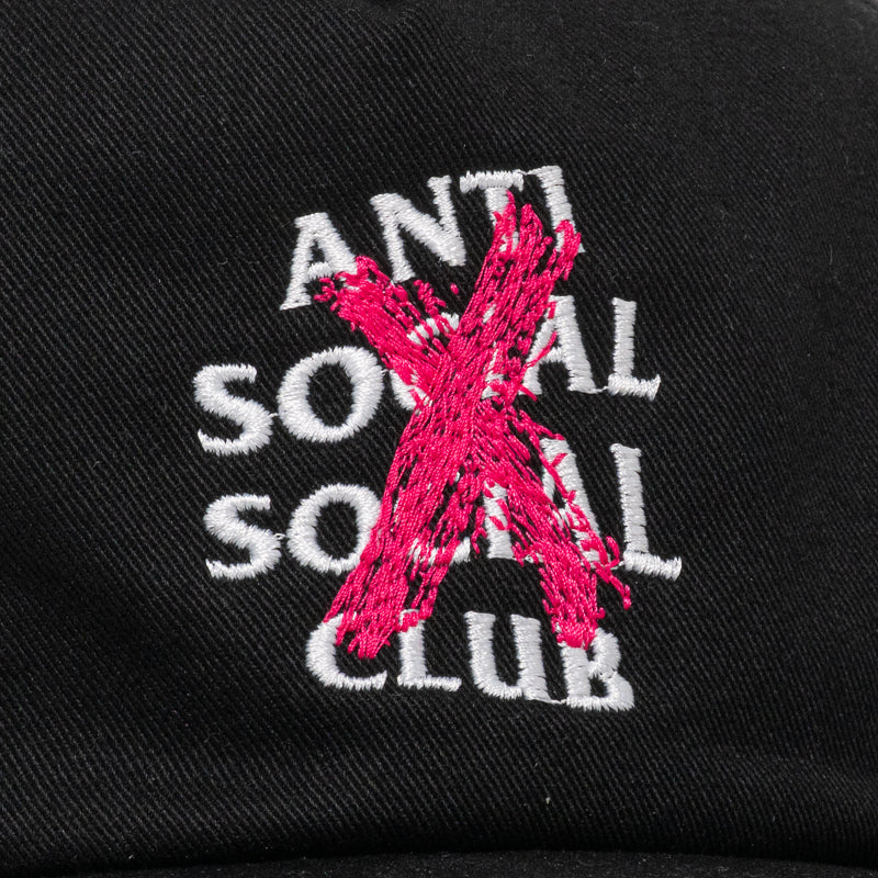 Anti Social Social Club Cancelled Paint Cap - Black