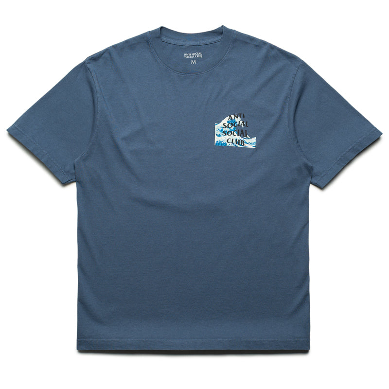 Anti Social Social Club Tonkatsu The Great Wave Tee - Indigo