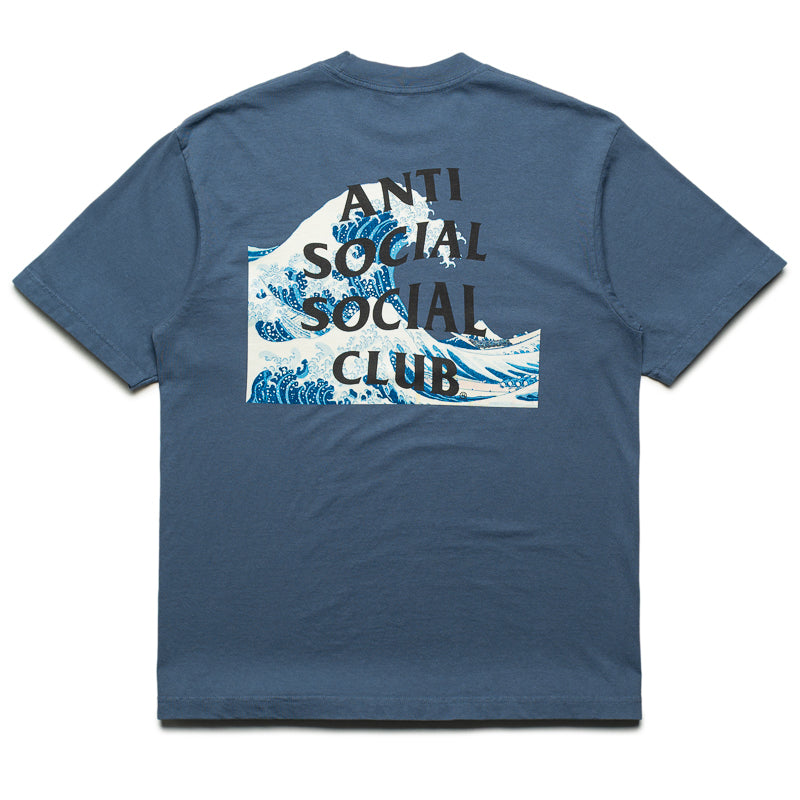 Anti Social Social Club Tonkatsu The Great Wave Tee - Indigo