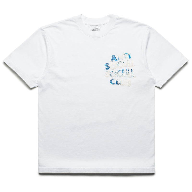 Anti Social Social Club Tonkatsu Boro Wave Tee - White