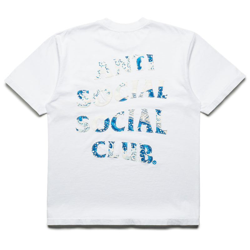 Anti Social Social Club Tonkatsu Boro Wave Tee - White