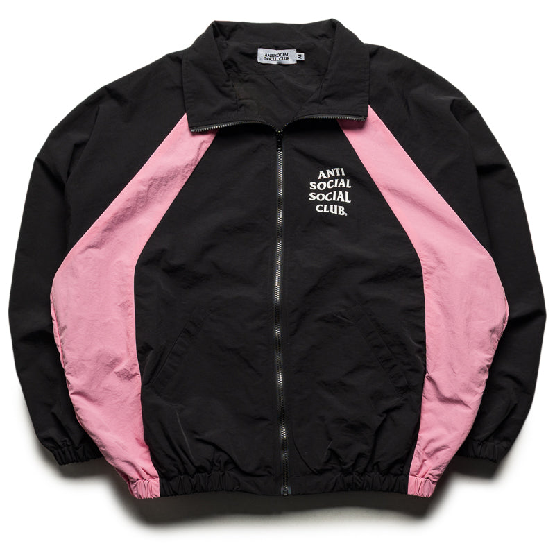 Anti Social Social Club Track Jacket - Black/PInk