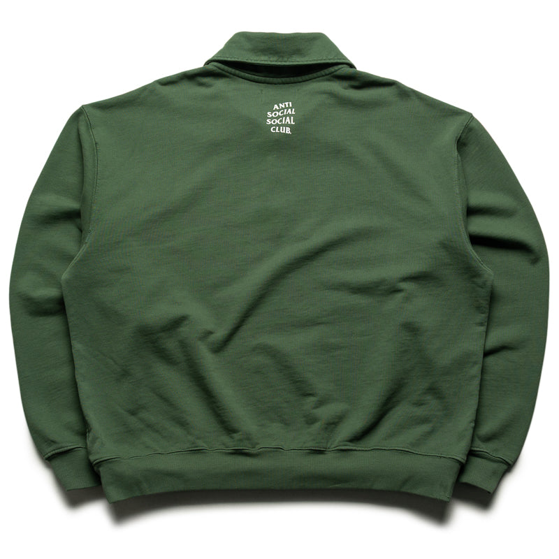 Anti Social Social Club Washed Up Quarter Zip - Green