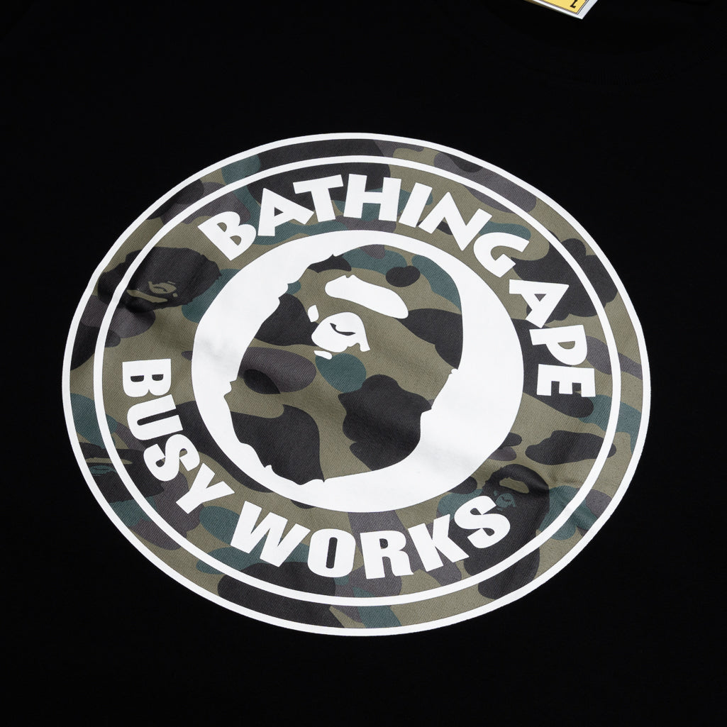 A Bathing Ape 1st Camo Busy Works Tee - Black/Green