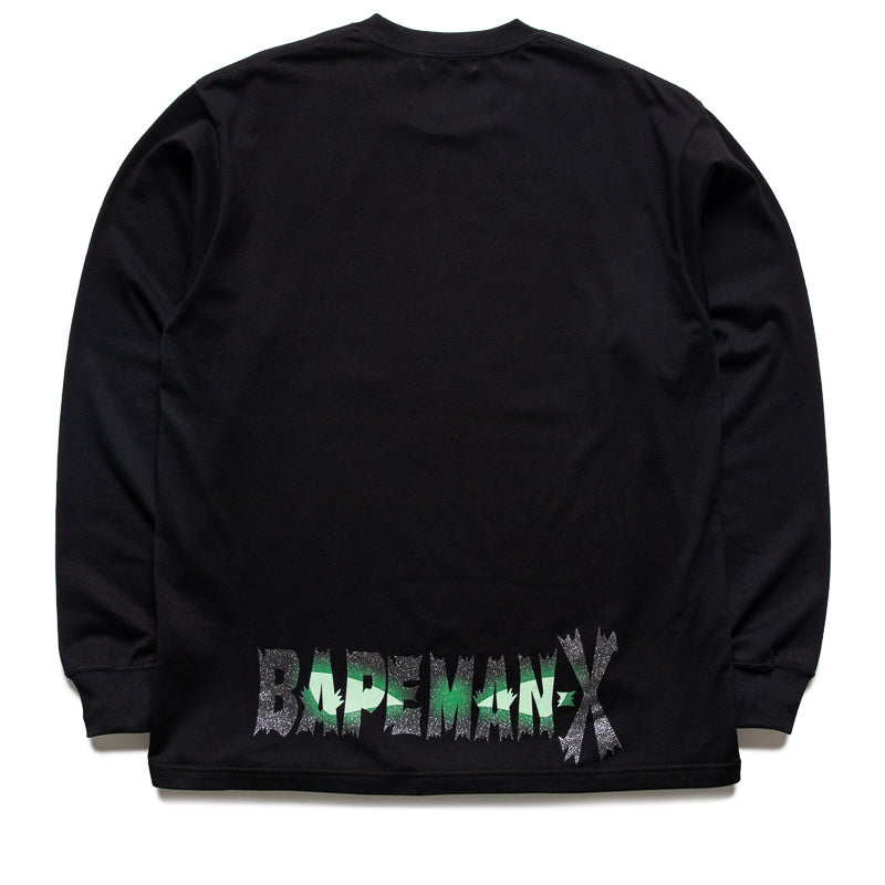 A Bathing Ape Bapeman-X L/S Tee - Black