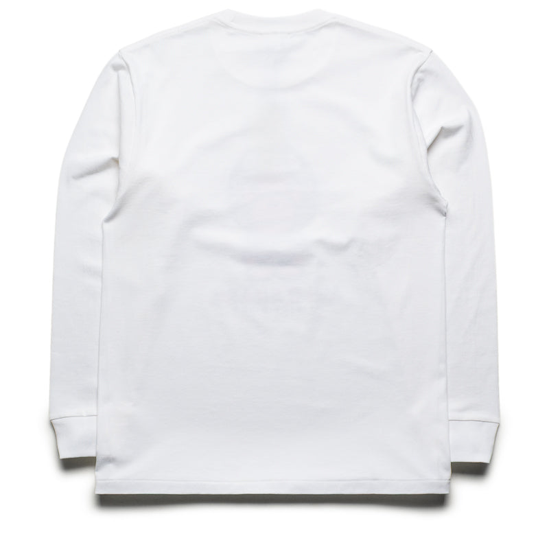 A Bathing Ape 1st Camo Milo Shark FZH L/S Tee - White/Orange