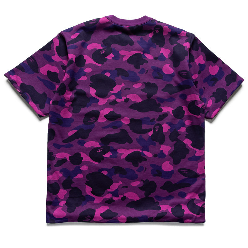 A Bathing Ape Color Camo Reversible Tee - Purple