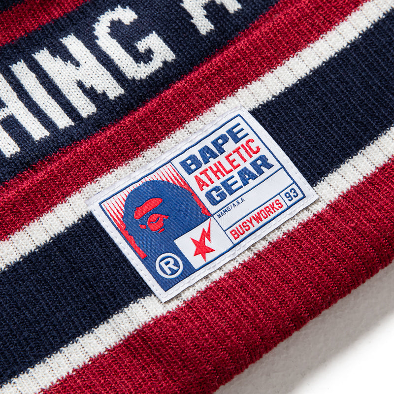 A Bathing Ape Pom Pom Beanie - Navy