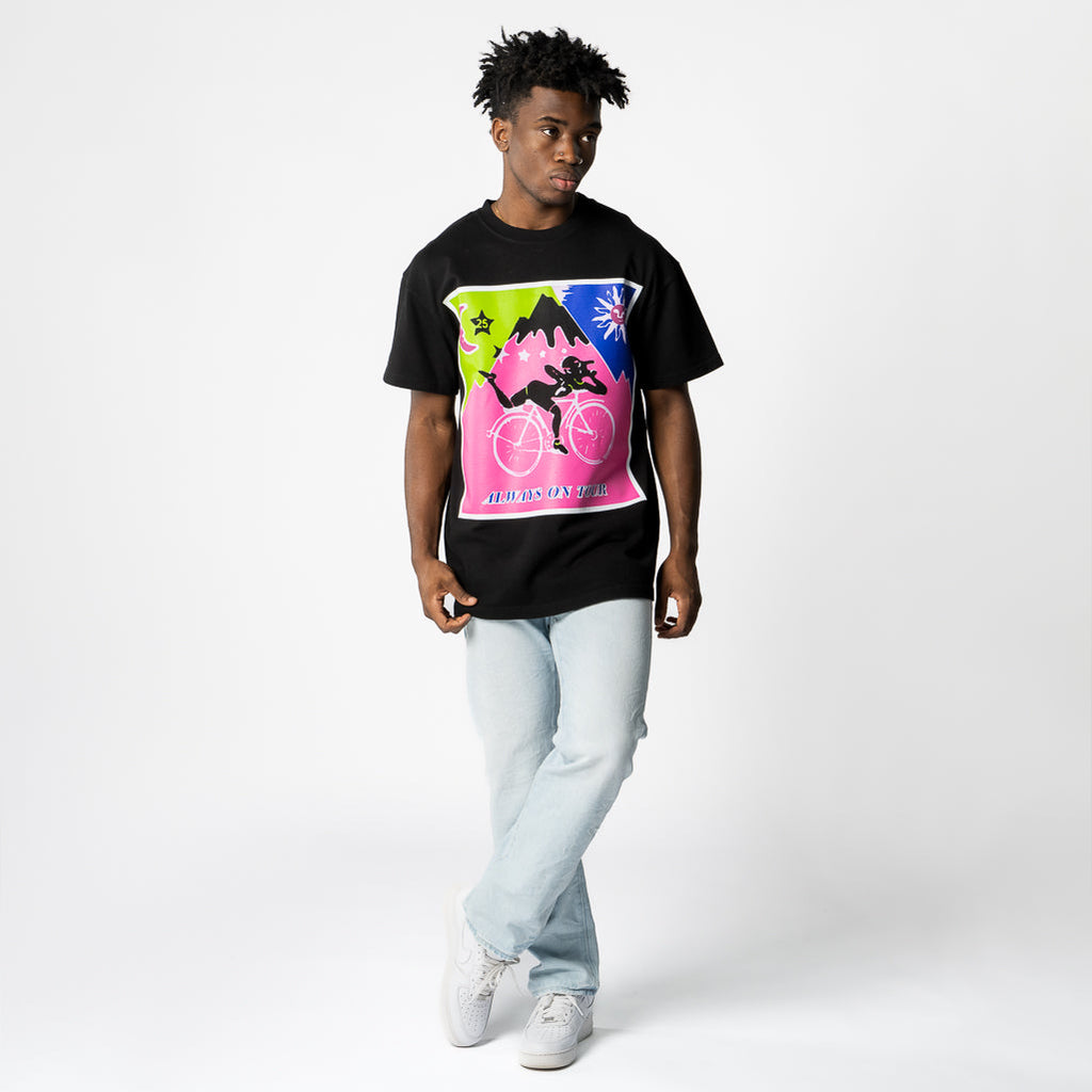 Always On Tour Acid Homage Tee - Black