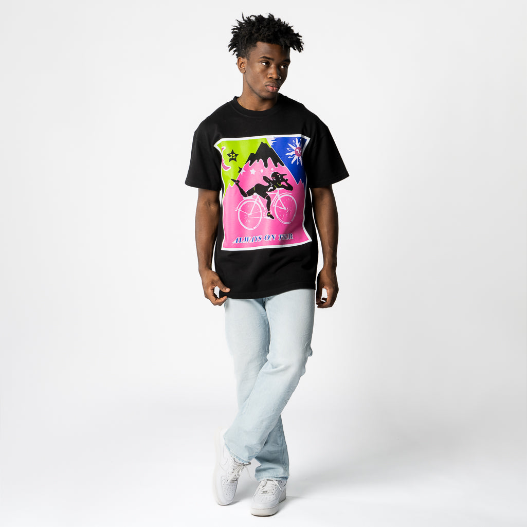 Always On Tour Acid Homage Tee - Black
