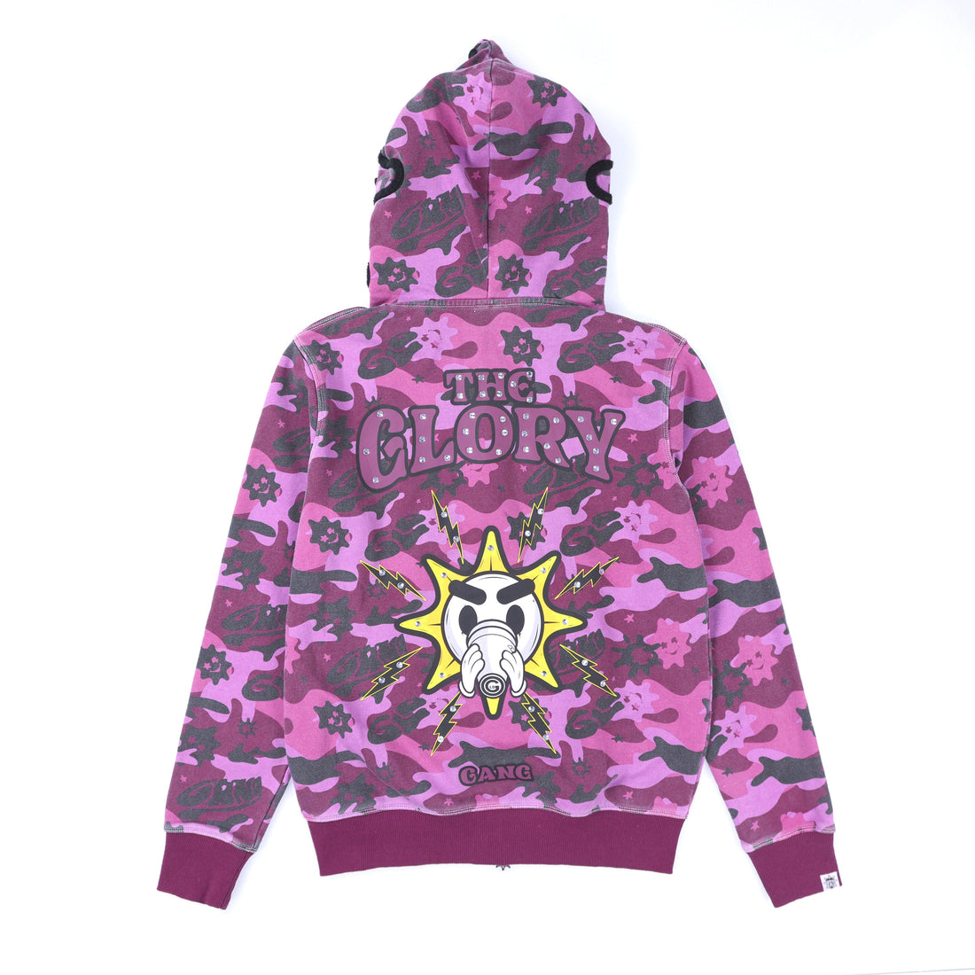 The Glory Full Zip Hoodie (Purple Wash Camo)
