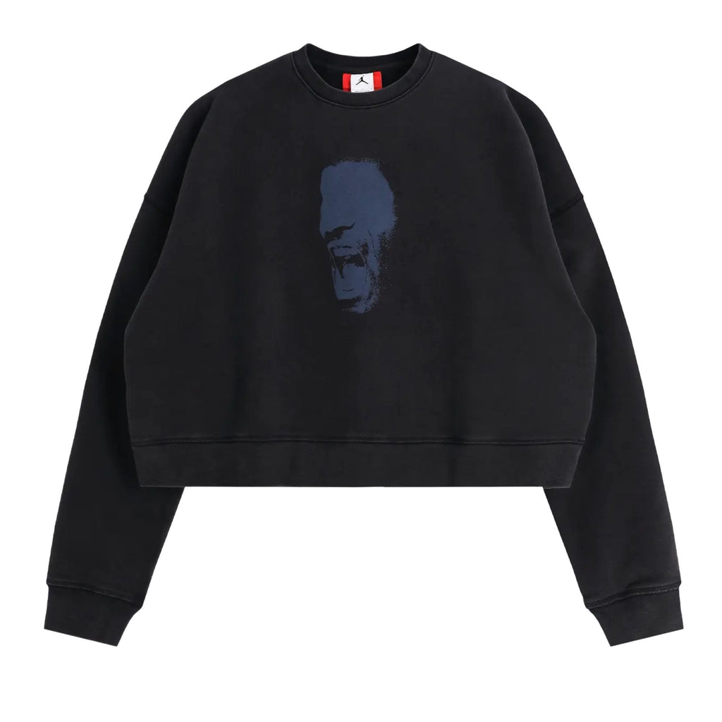JORDAN X IH CROPPED FLEECE CREW-NECK SWEATSHIRT