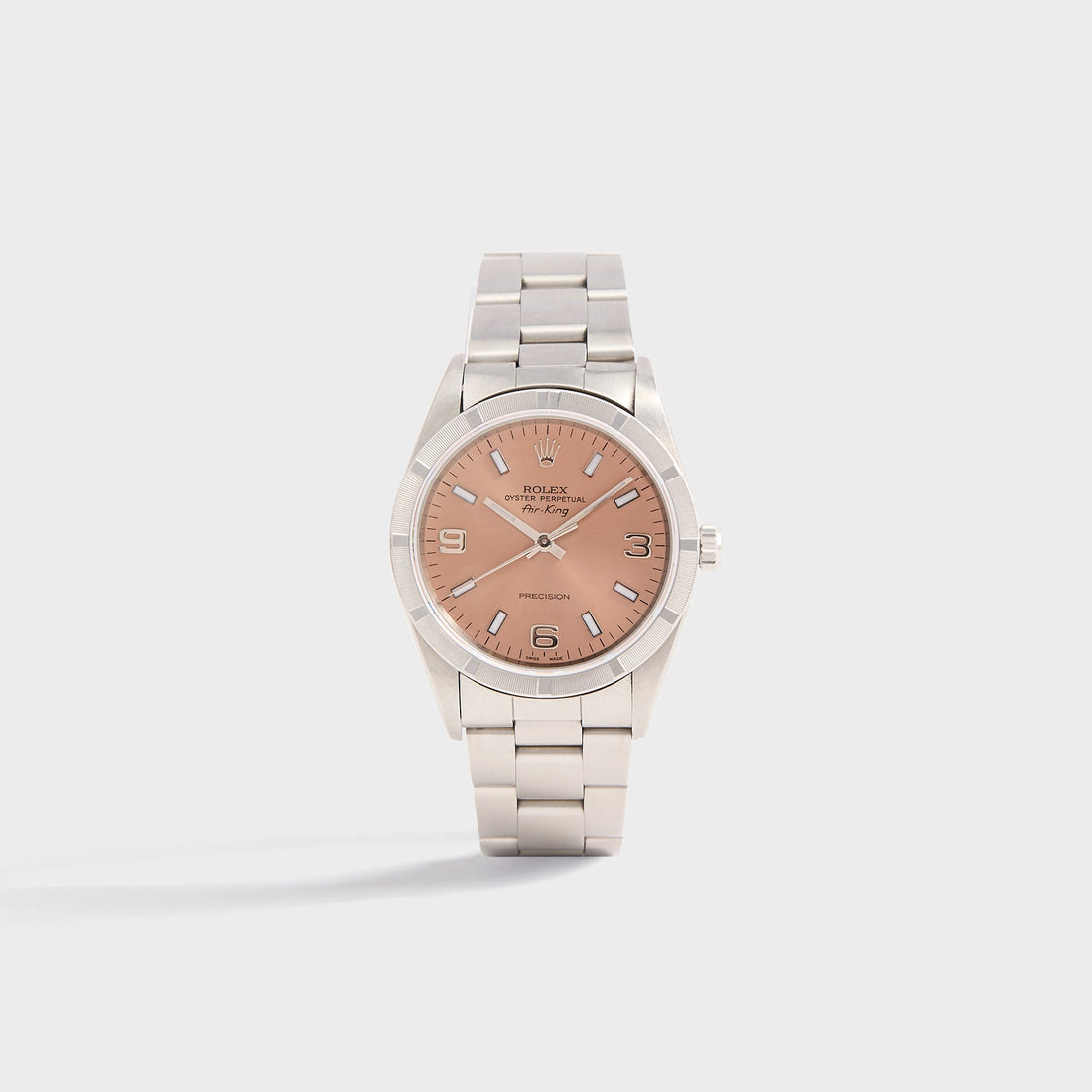 Wind Vintage Rolex Air-King Reference 14010 Pink Dial Unpolished - Pink