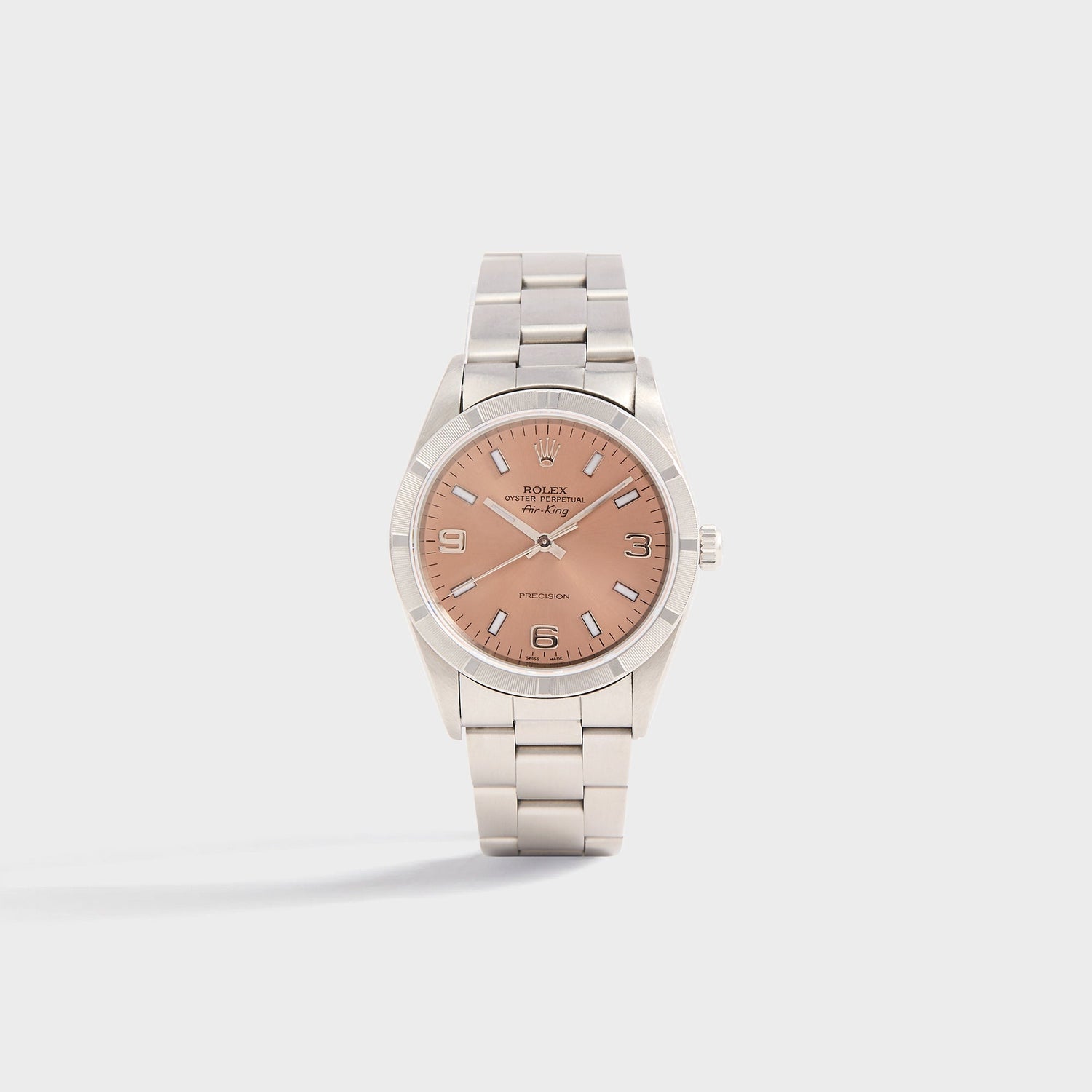 Wind Vintage Rolex Air-King Reference 14010 Pink Dial Unpolished - Pink