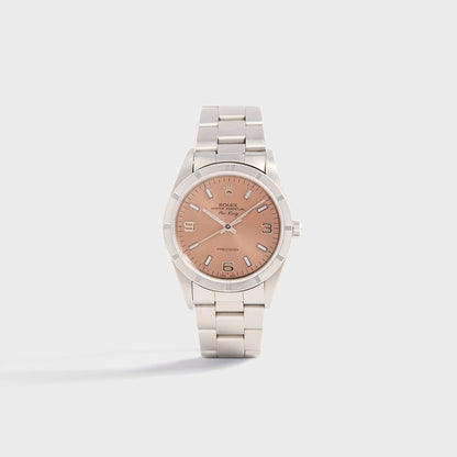 Wind Vintage Rolex Air-King Reference 14010 Pink Dial Unpolished - Pink