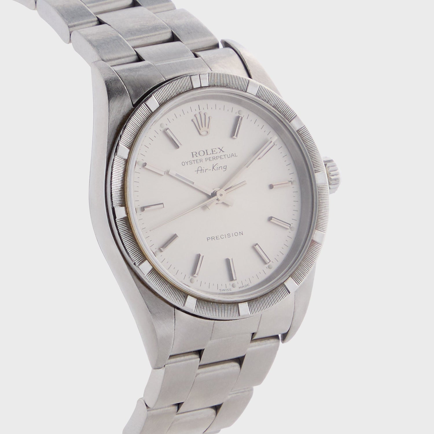 Wind Vintage Rolex Air-King Reference 14010 Unpolished - Silver