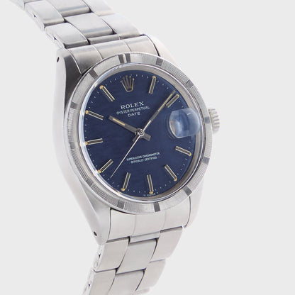 Wind Vintage Rolex Mosaic Date Reference 1501 Unpolished - Blue / Silver