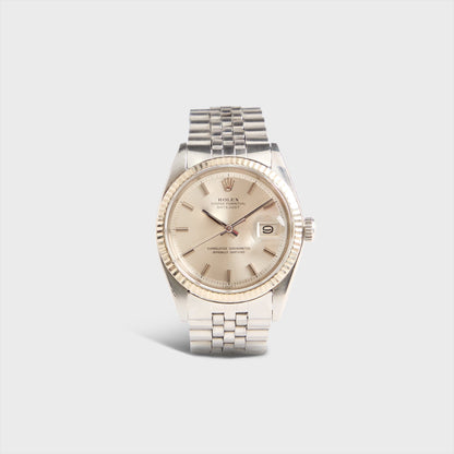 Wind Vintage Rolex Datejust 16234 Unpolished Silver Dial - Silver