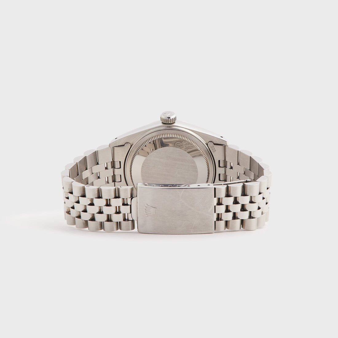 Wind Vintage Rolex Datejust Reference 16014 Silver Dial Unpolished Full Set - Silver