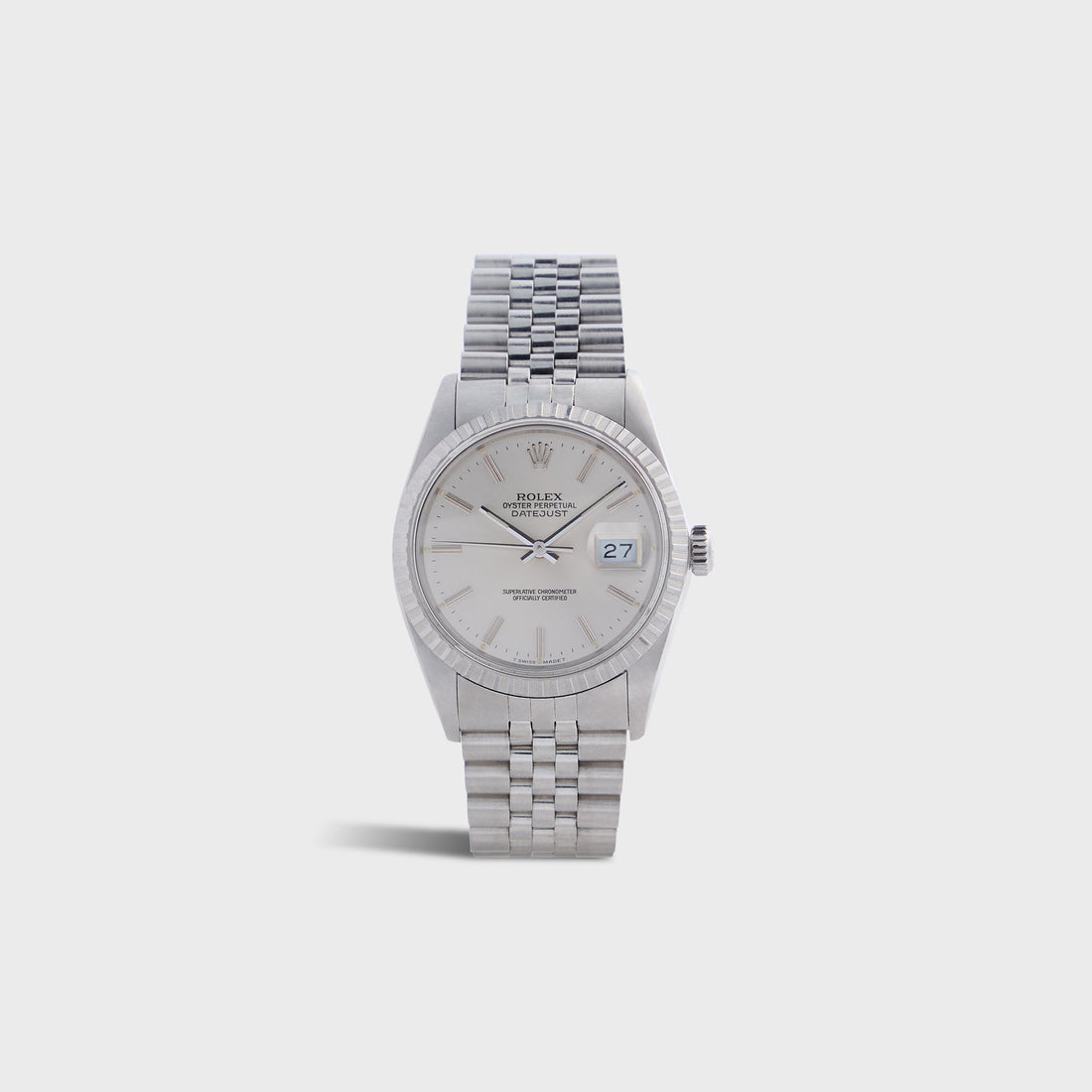 Wind Vintage Rolex Silver Dial Datejust Reference 16030 Unpolished - Silver