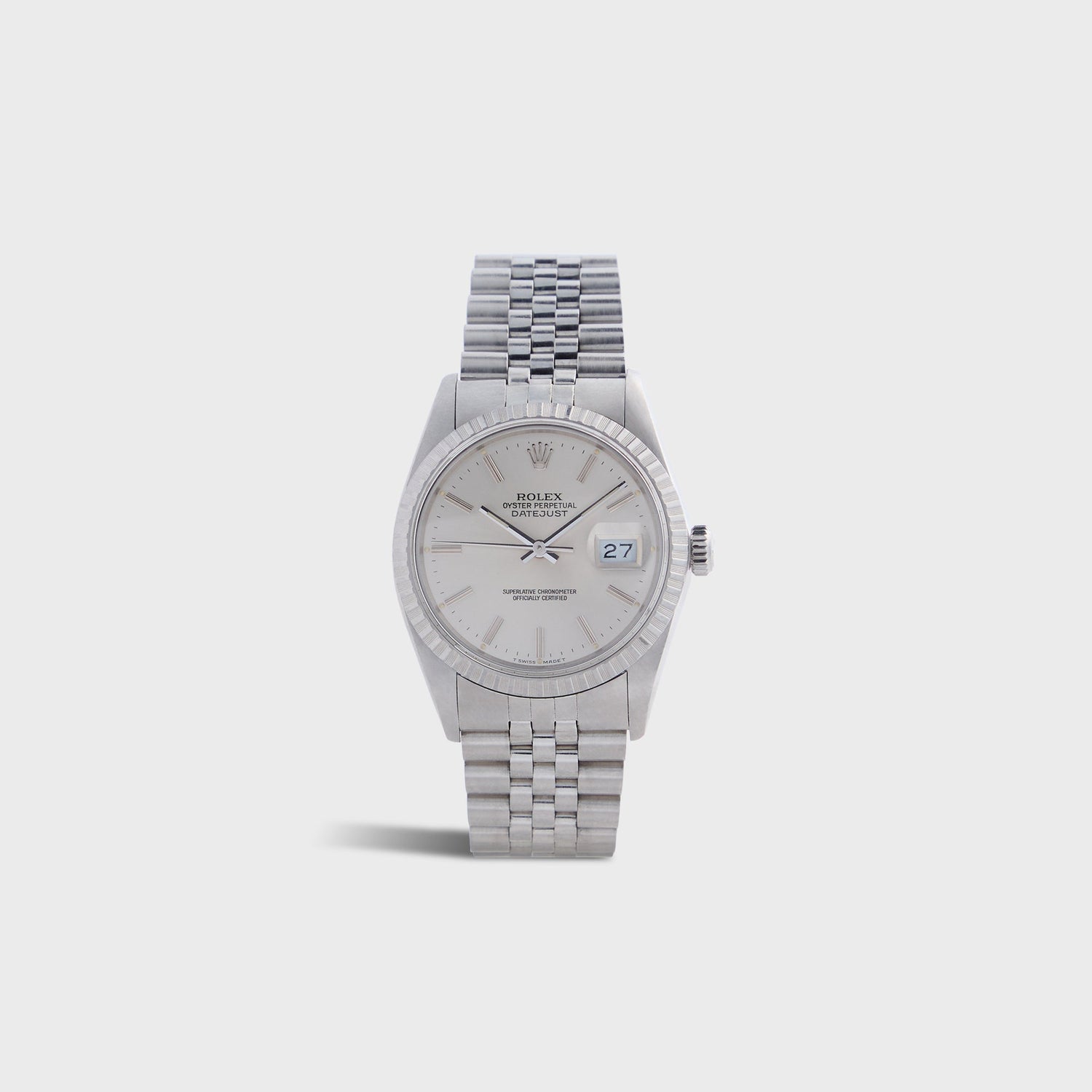 Wind Vintage Rolex Silver Dial Datejust Reference 16030 Unpolished - Silver