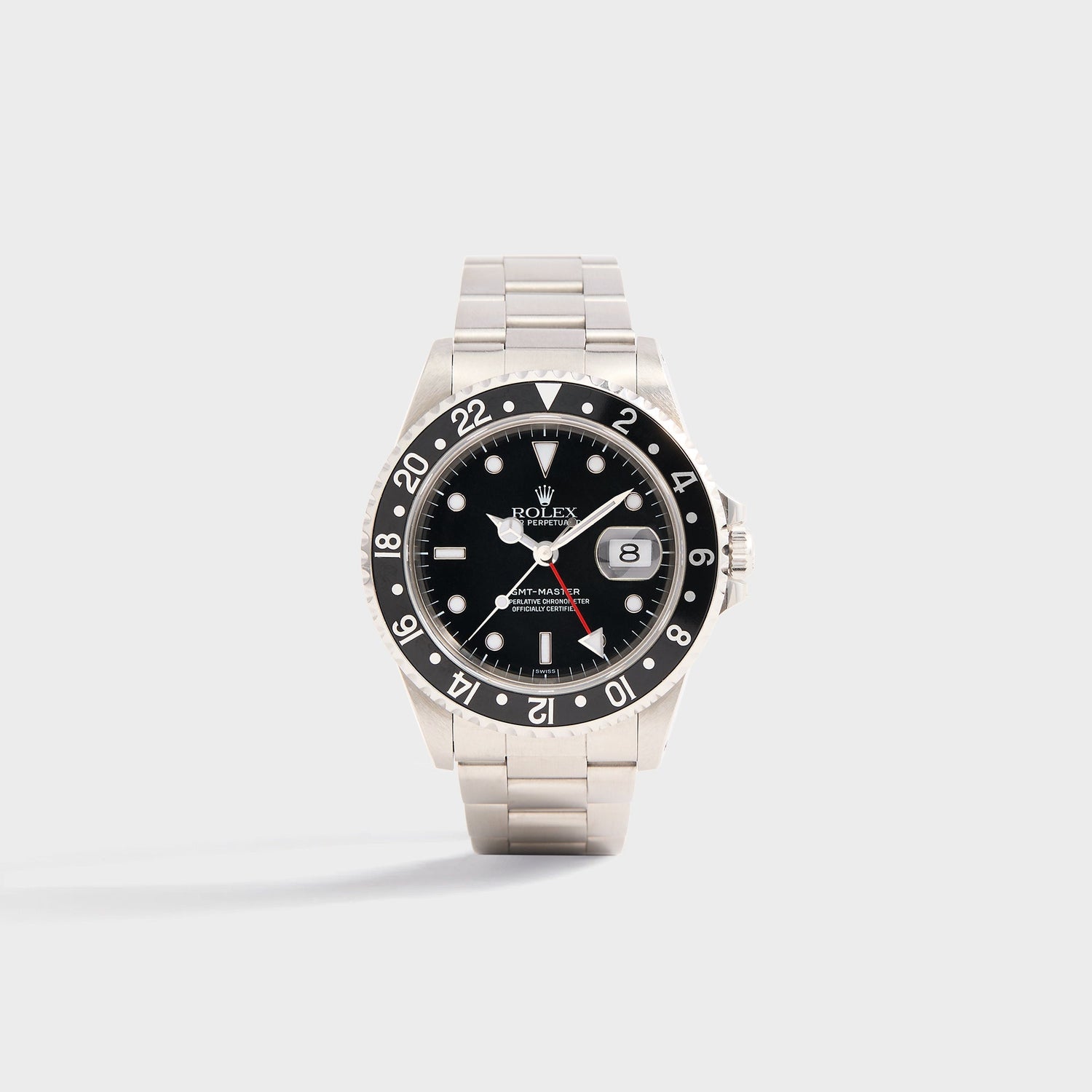 Wind Vintage Rolex GMT-Master Reference 16700 with Black Insert - Black / Silver