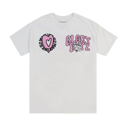Peace Love Glo Tee (White)