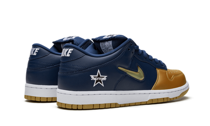 SB Dunk Low "Supreme - Jewel Swoosh Gold/Navy" CK3480 700