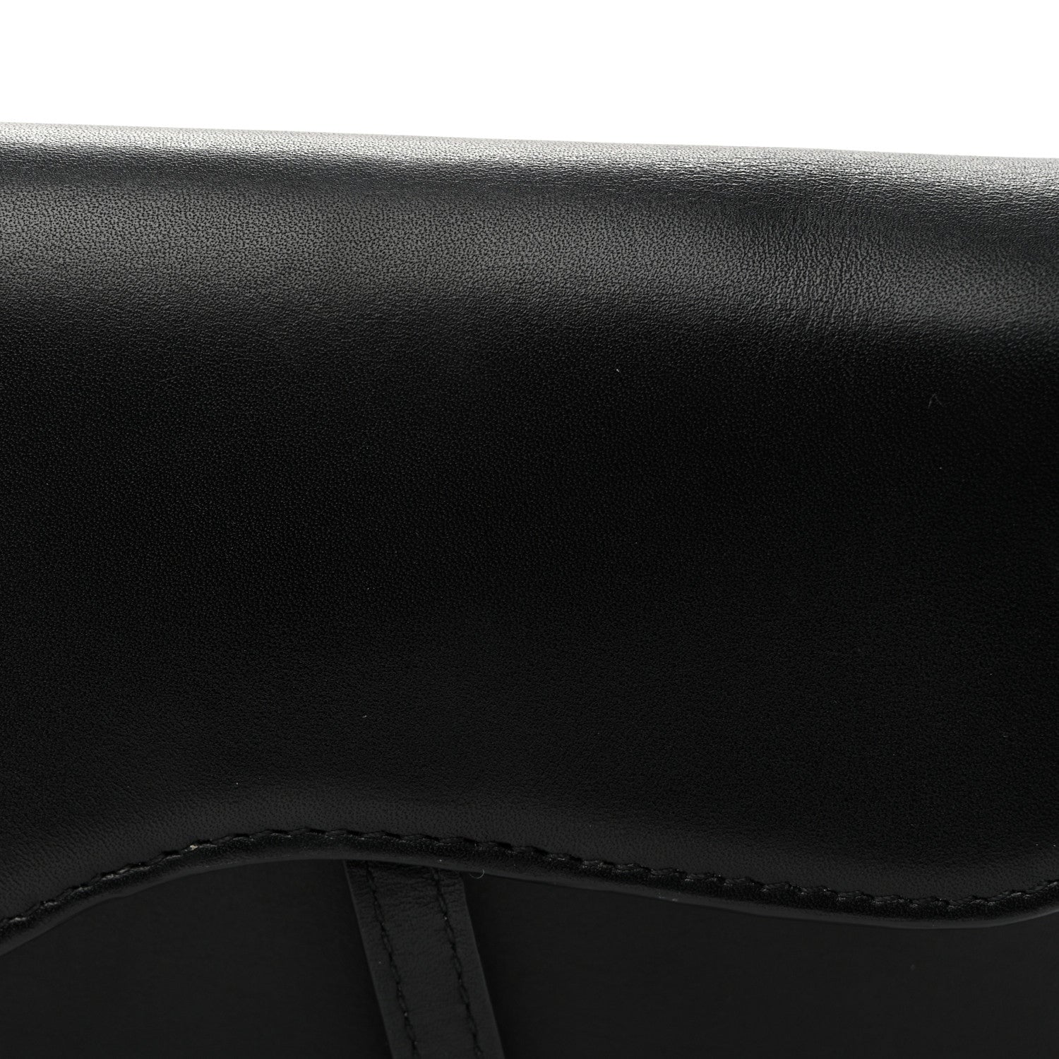 Calfskin Saddle Belt Bag Black