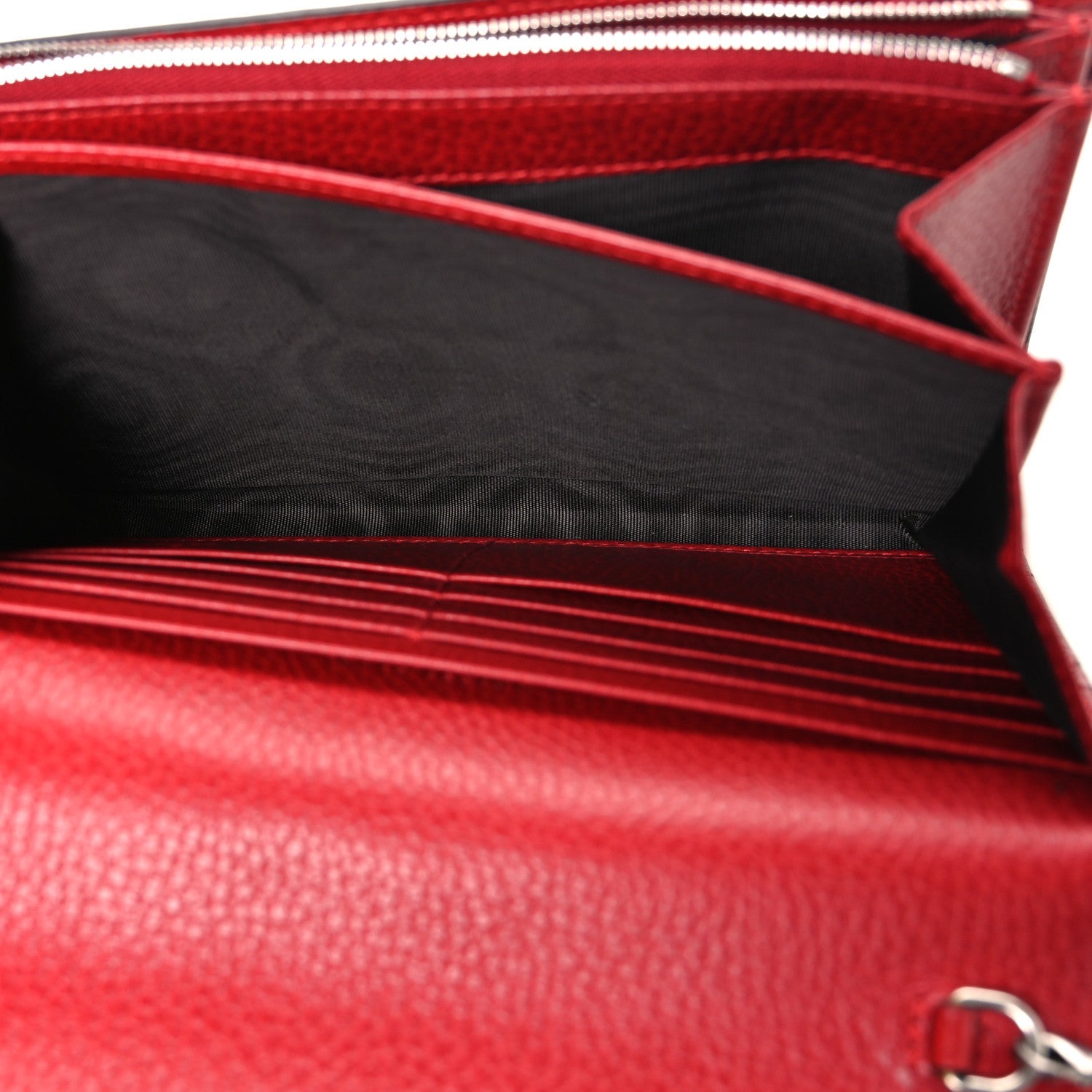 Calfskin Mini Dionysus Chain Wallet Hibiscus Red