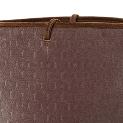 Velvet Suede Le Monogramme Bucket Bag Warm Tan Red Cigar