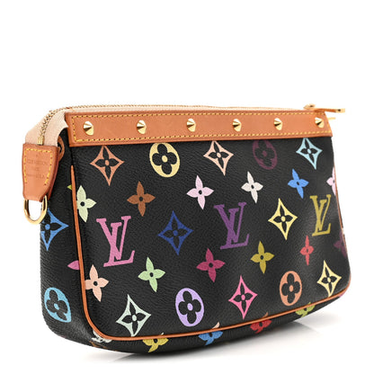 Monogram Multicolor Pochette Accessories Black